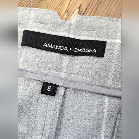NWT Amanda & Chelsea plaid trousers. Sz. 6 - Picture 4 of 10